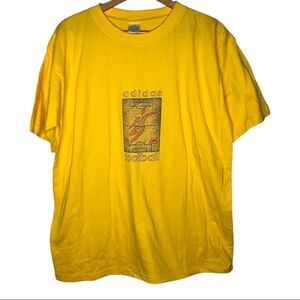 Adidas t-shirt, yellow, Football Graphic Size XXL